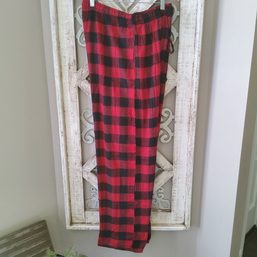 Architect Red Black Plaid Flannel Sleep Pants 2X Cozycore Loungewear NWT